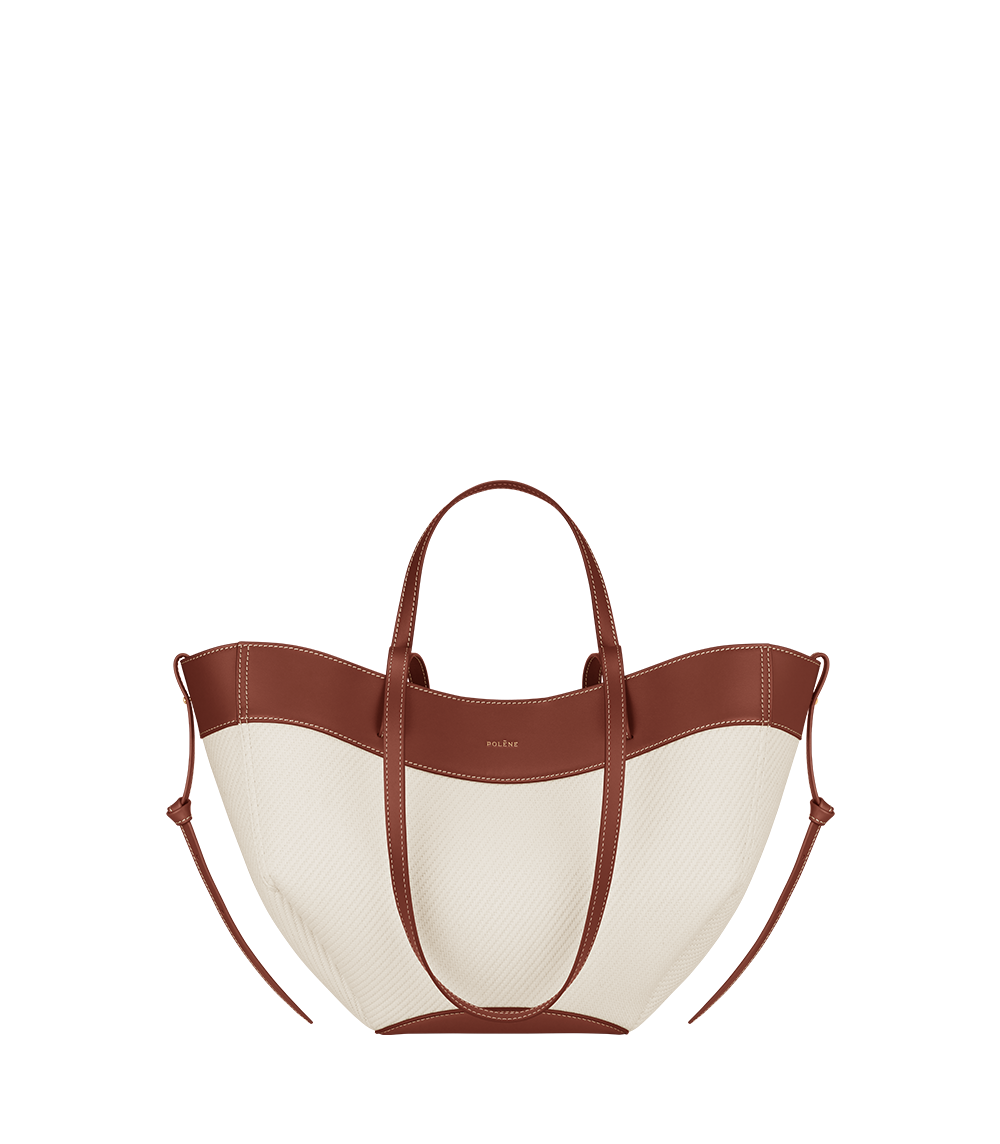 Polène | Borso - Cyme Mini - Tessuto Cognac – Polène IT