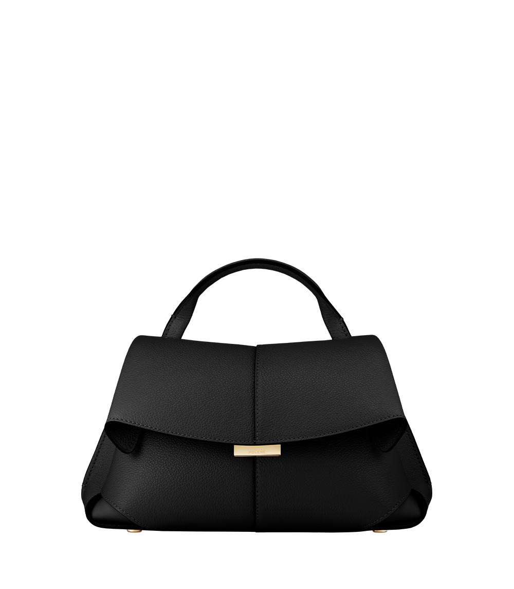 Polène | Bag - Mokki Mini - Textured Black – Polène IT