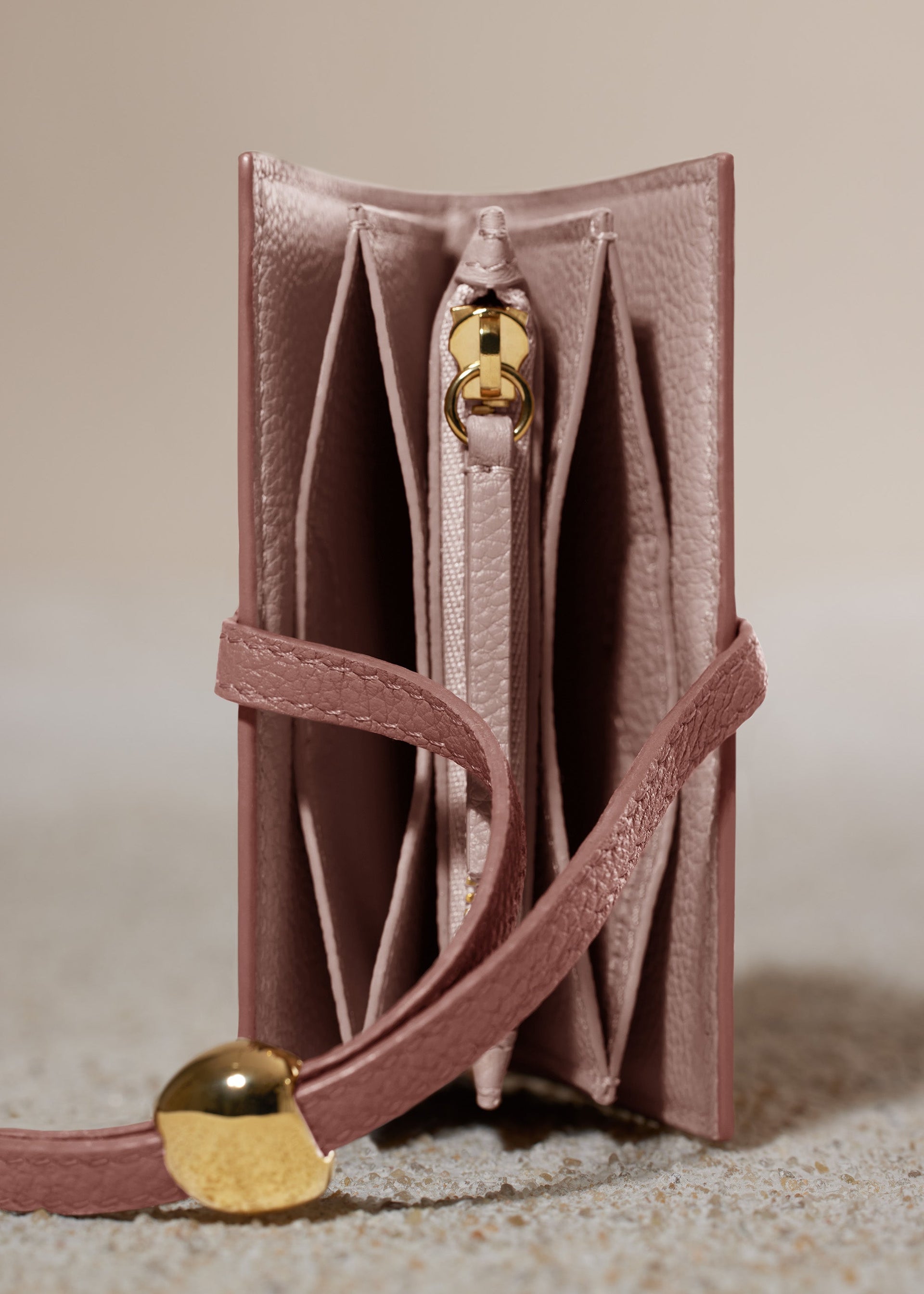 Portacarte Kayé - Duo Blush Granulata