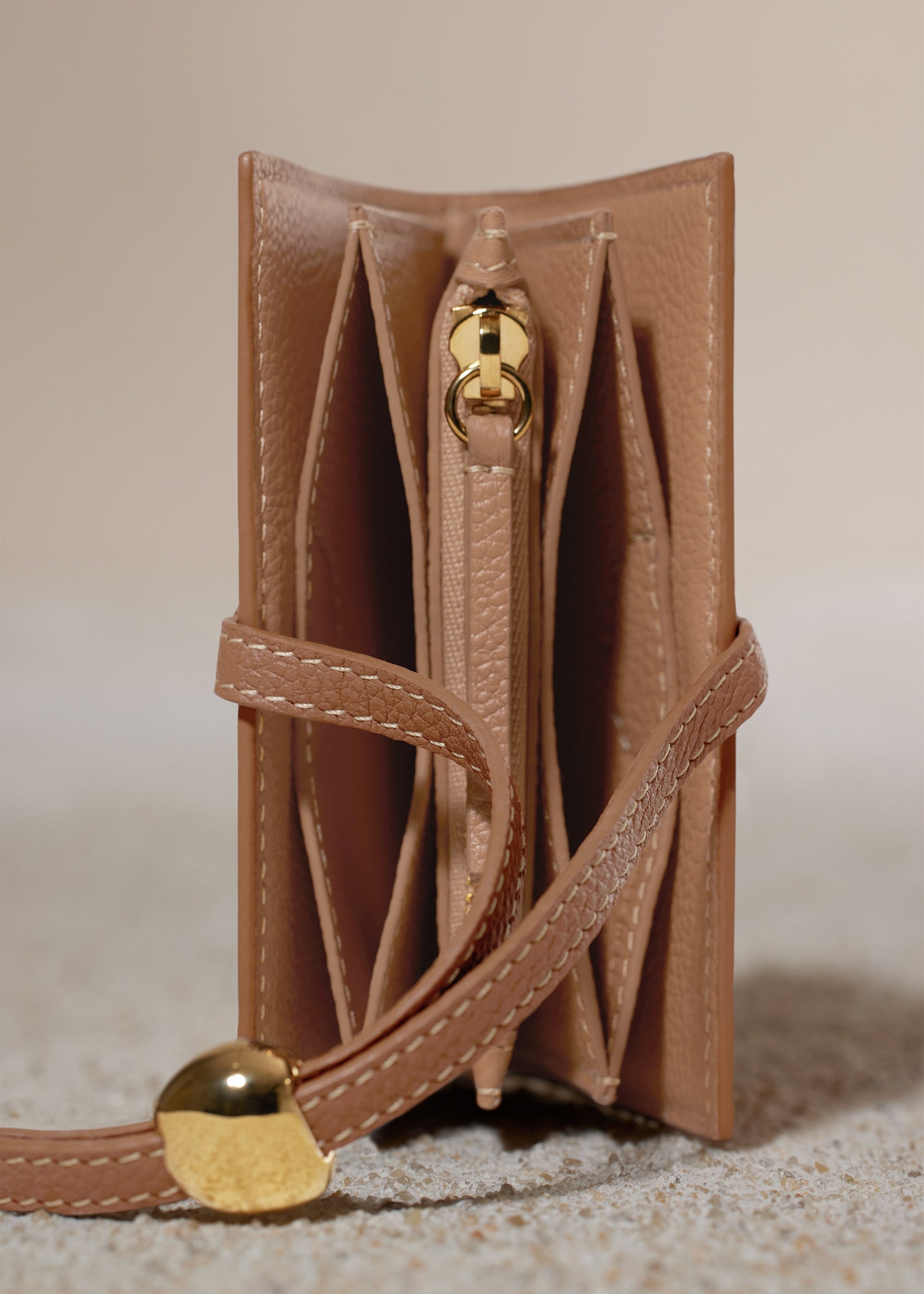 Portacarte Kayé - Duo Cammello Granulata