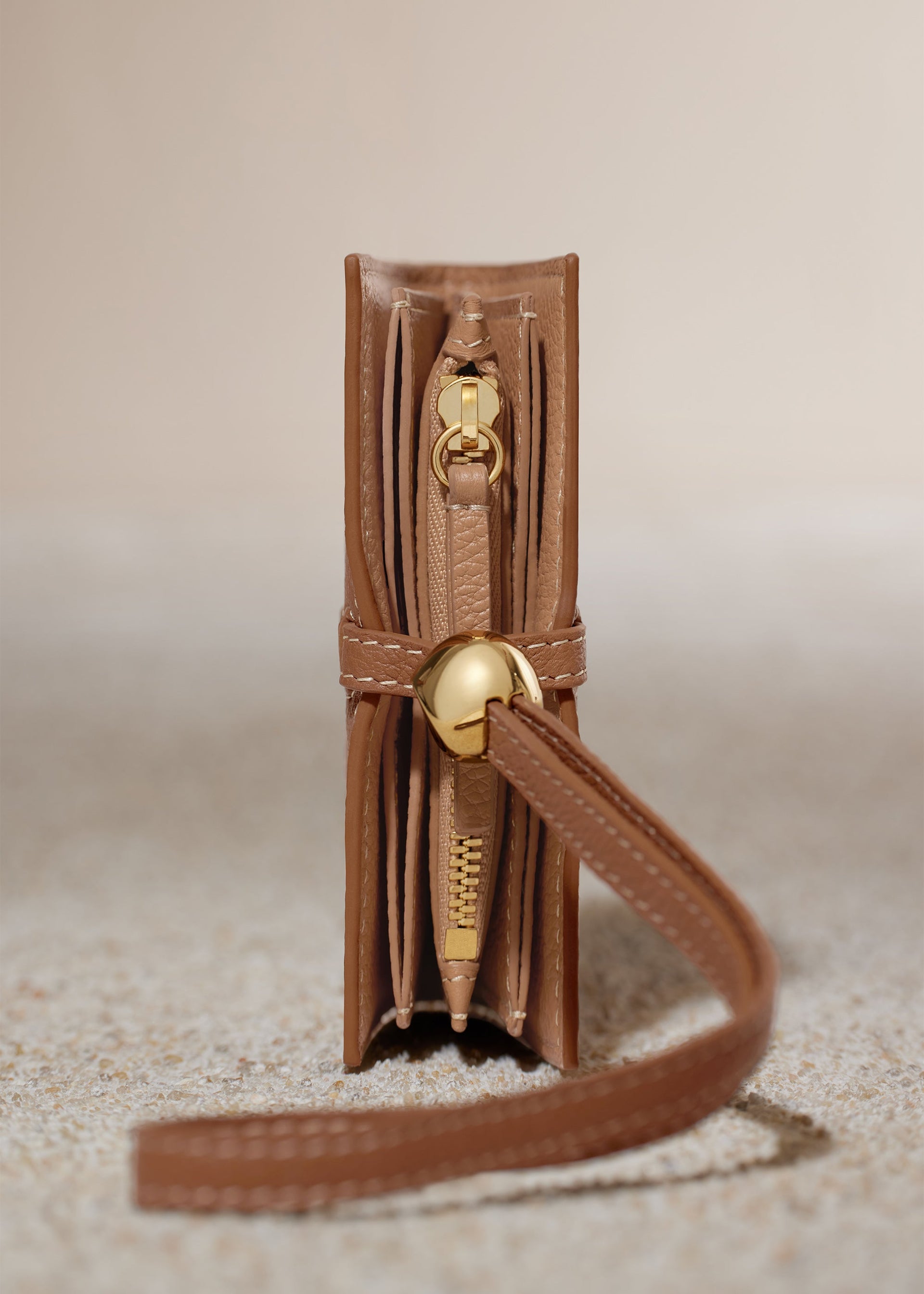 Portacarte Kayé - Duo Cammello Granulata