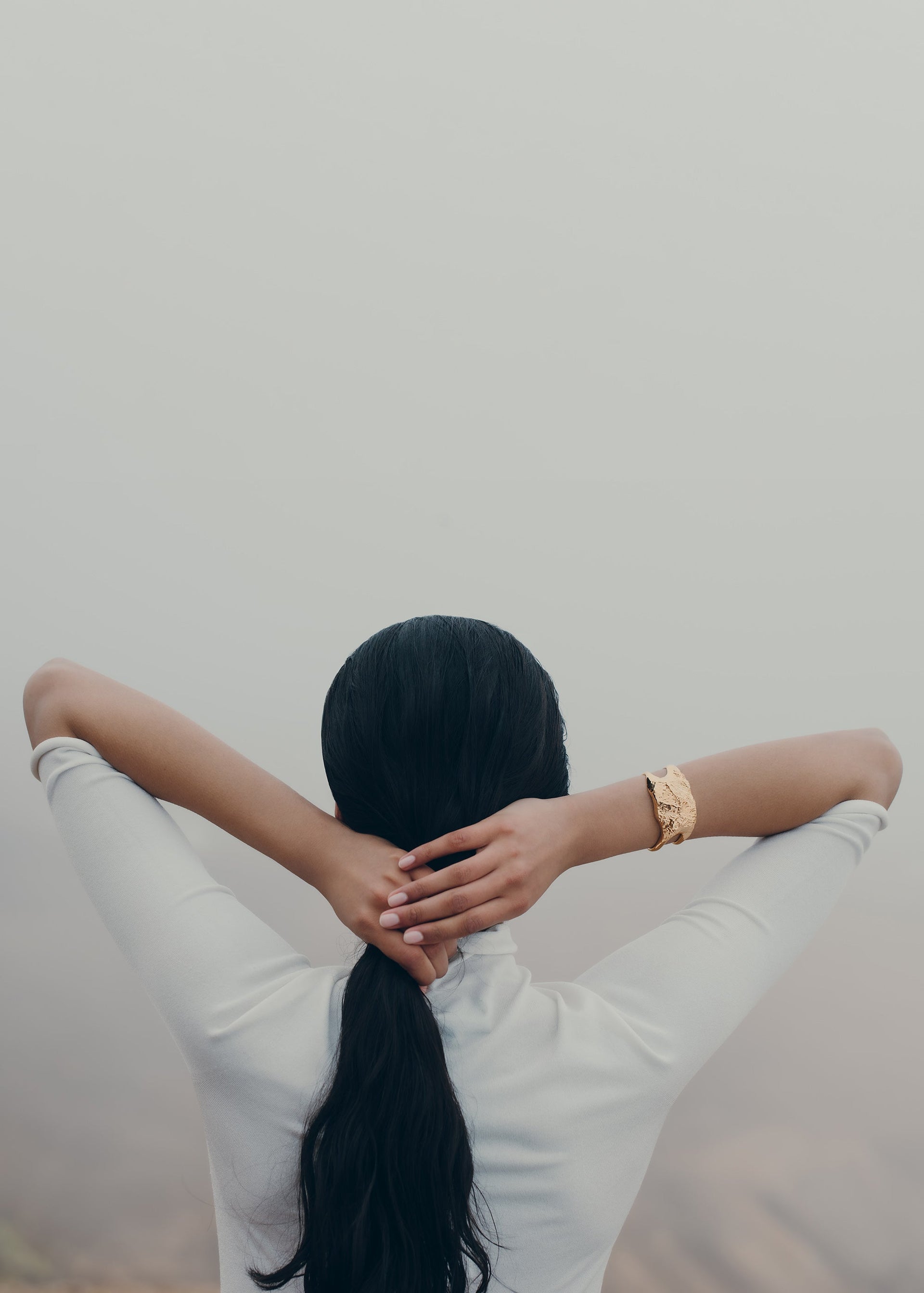 Bracciale manchette Eroz - placcata oro 24 carati