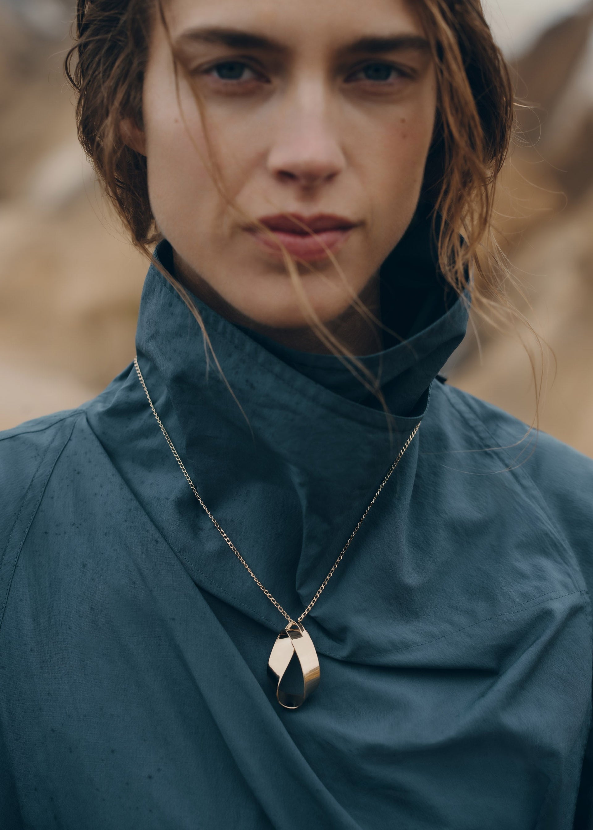 Pendente Éole - placcata oro 24 carati