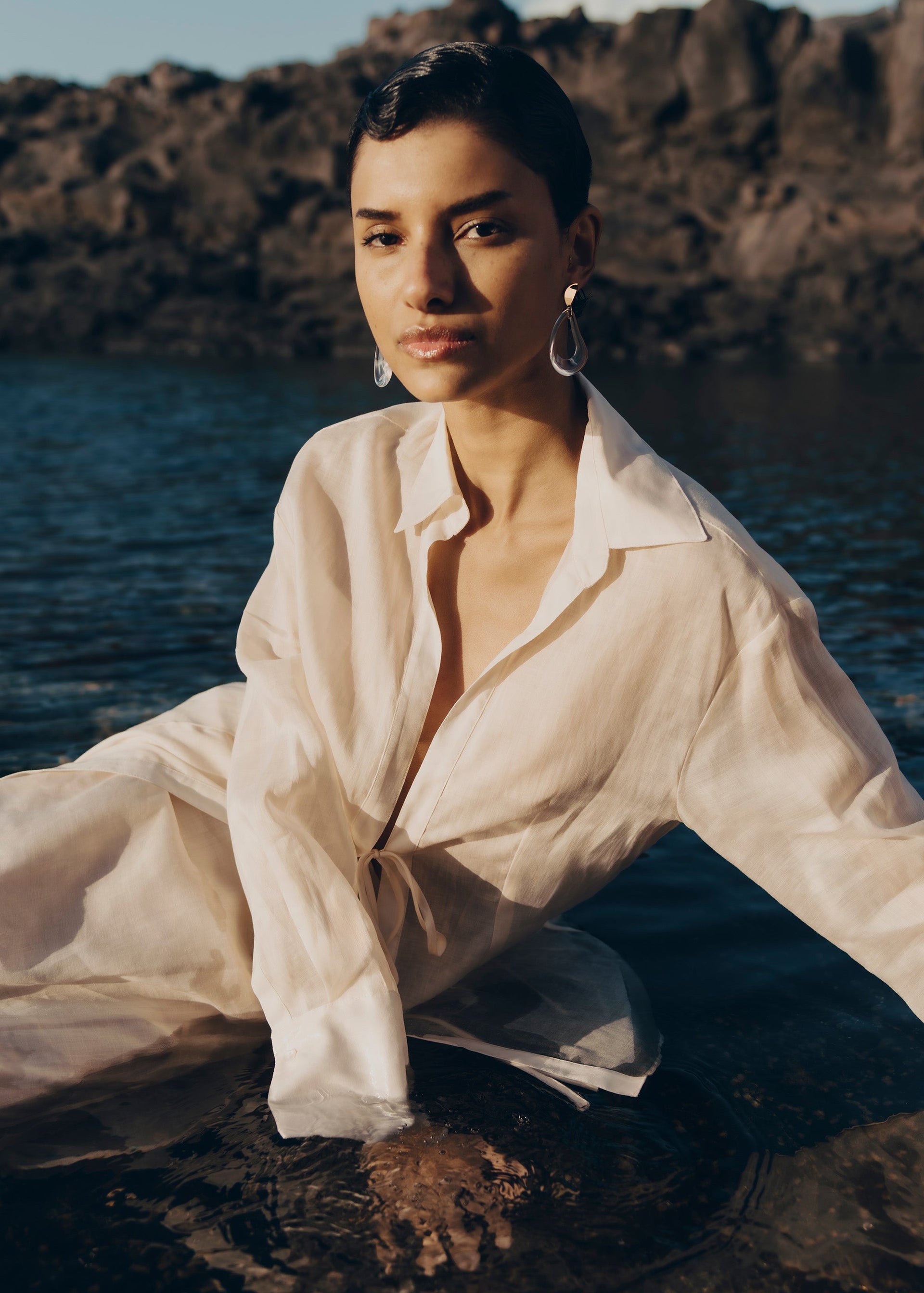 Orecchini pendenti Naé - Vetro