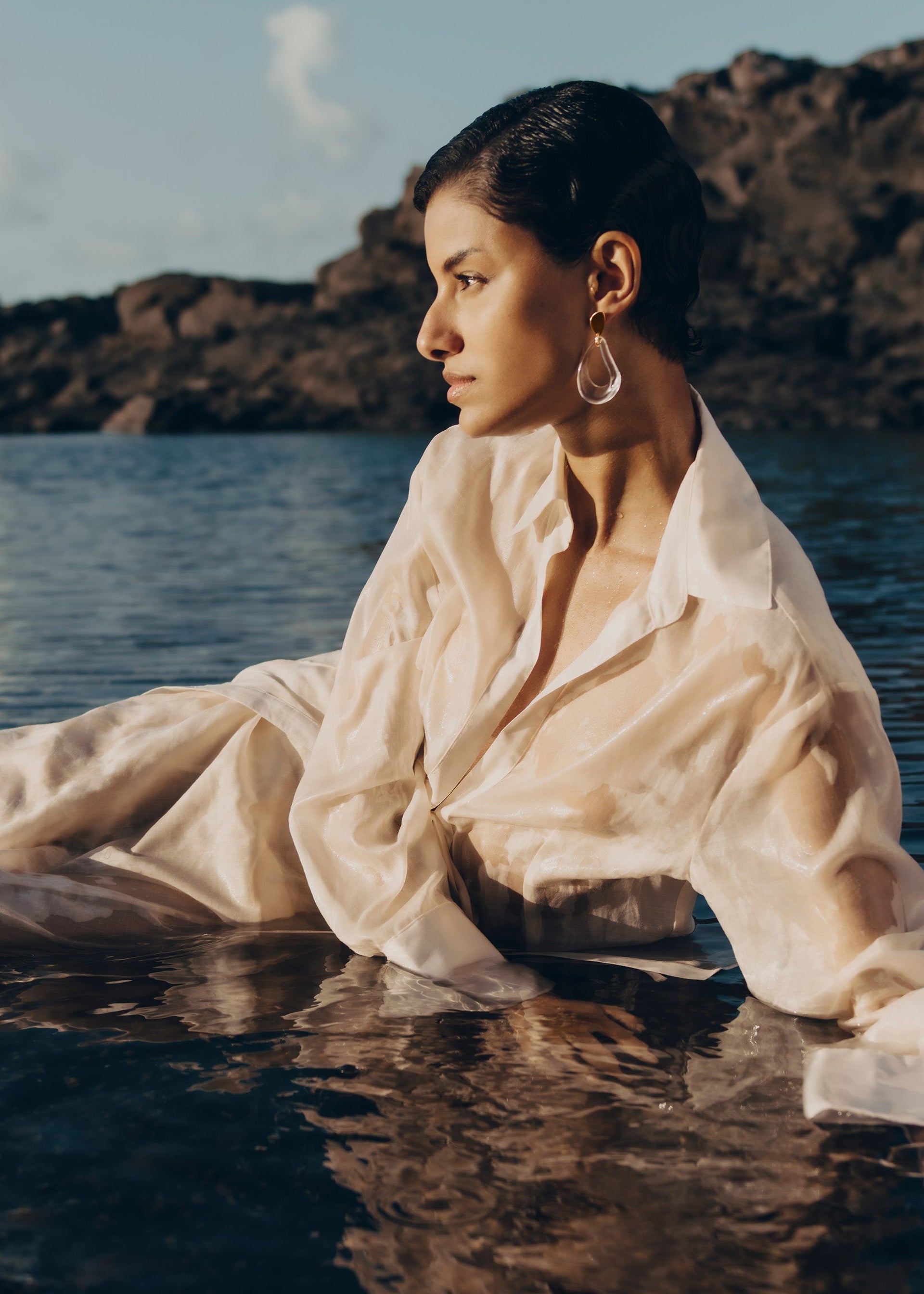 Orecchini pendenti Naé - Vetro