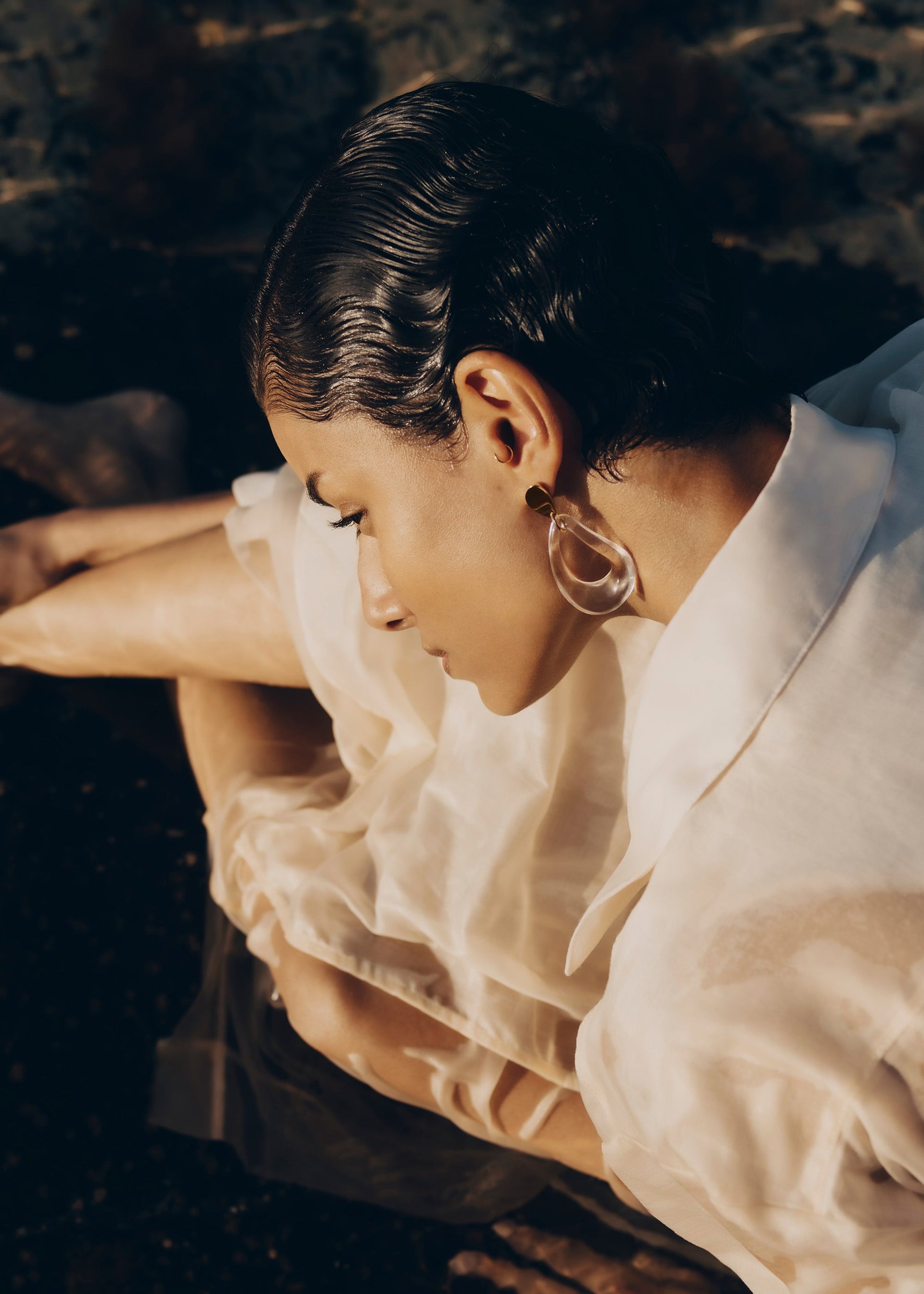 Orecchini pendenti Naé - Vetro