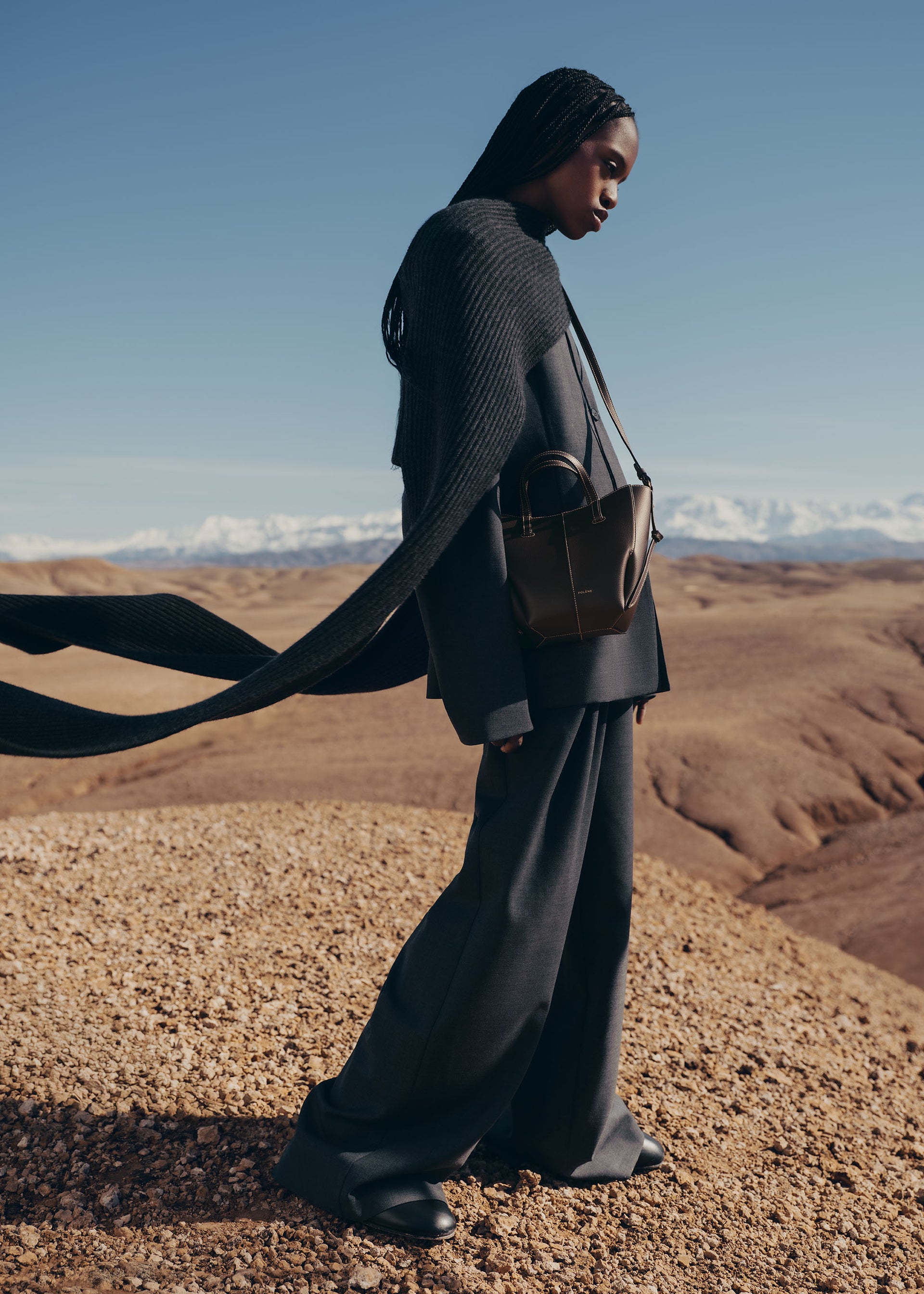 Cyme Tote Nano - Ebano Granulata