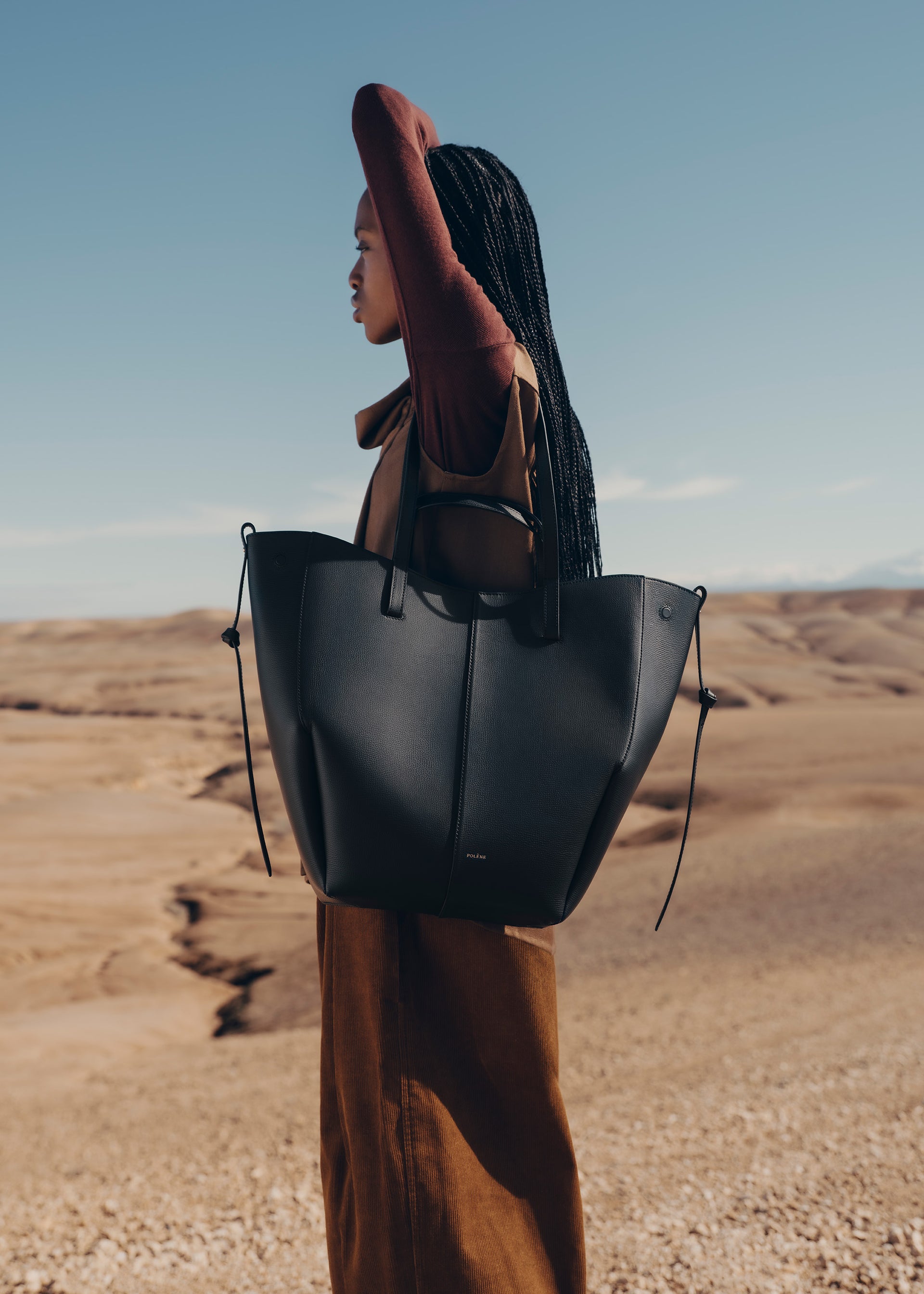 Cyme Tote - Nero Granulata
