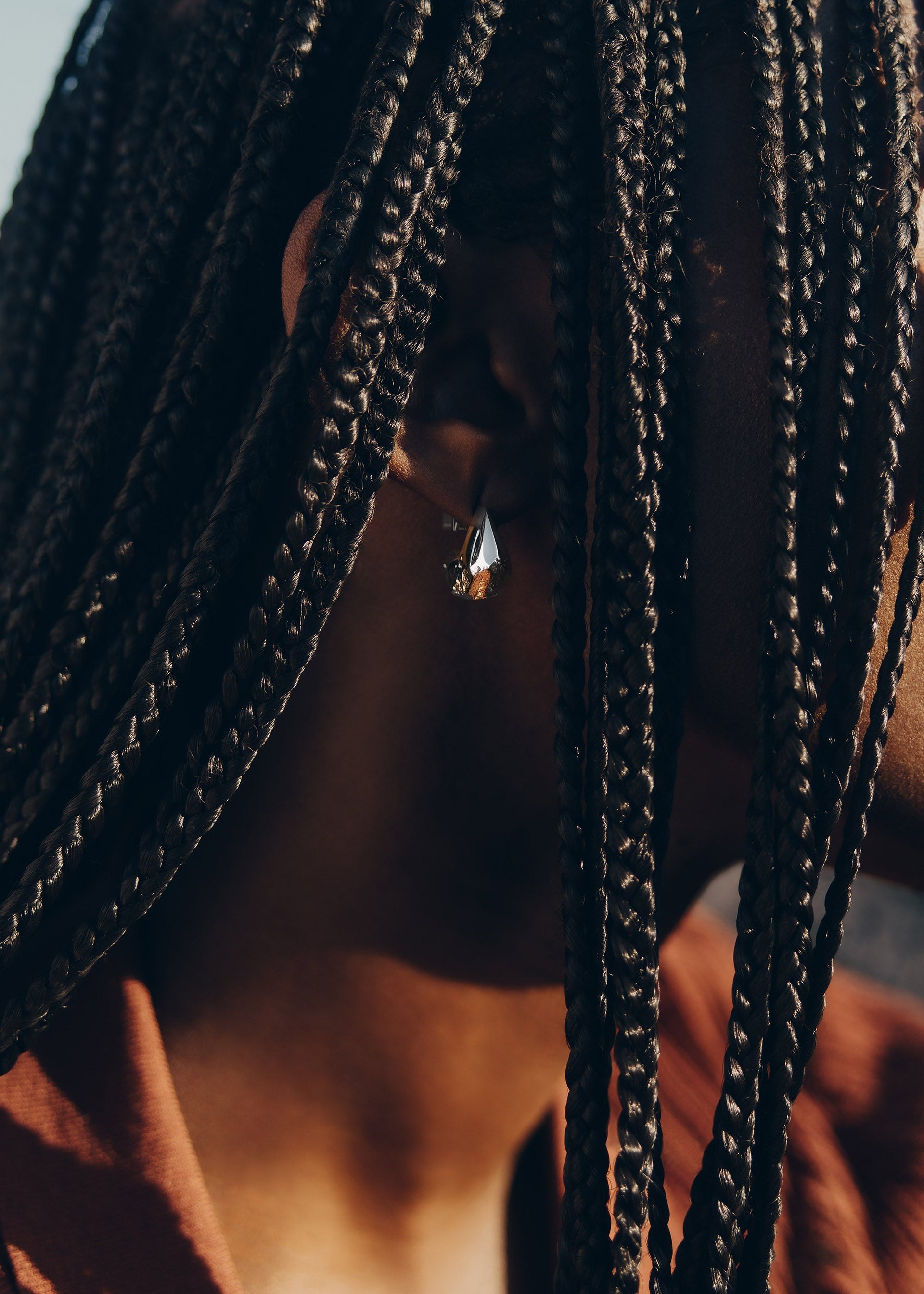 Orecchini a lobo Eroz - Duo de paladio chapado en oro de 24 quilates​