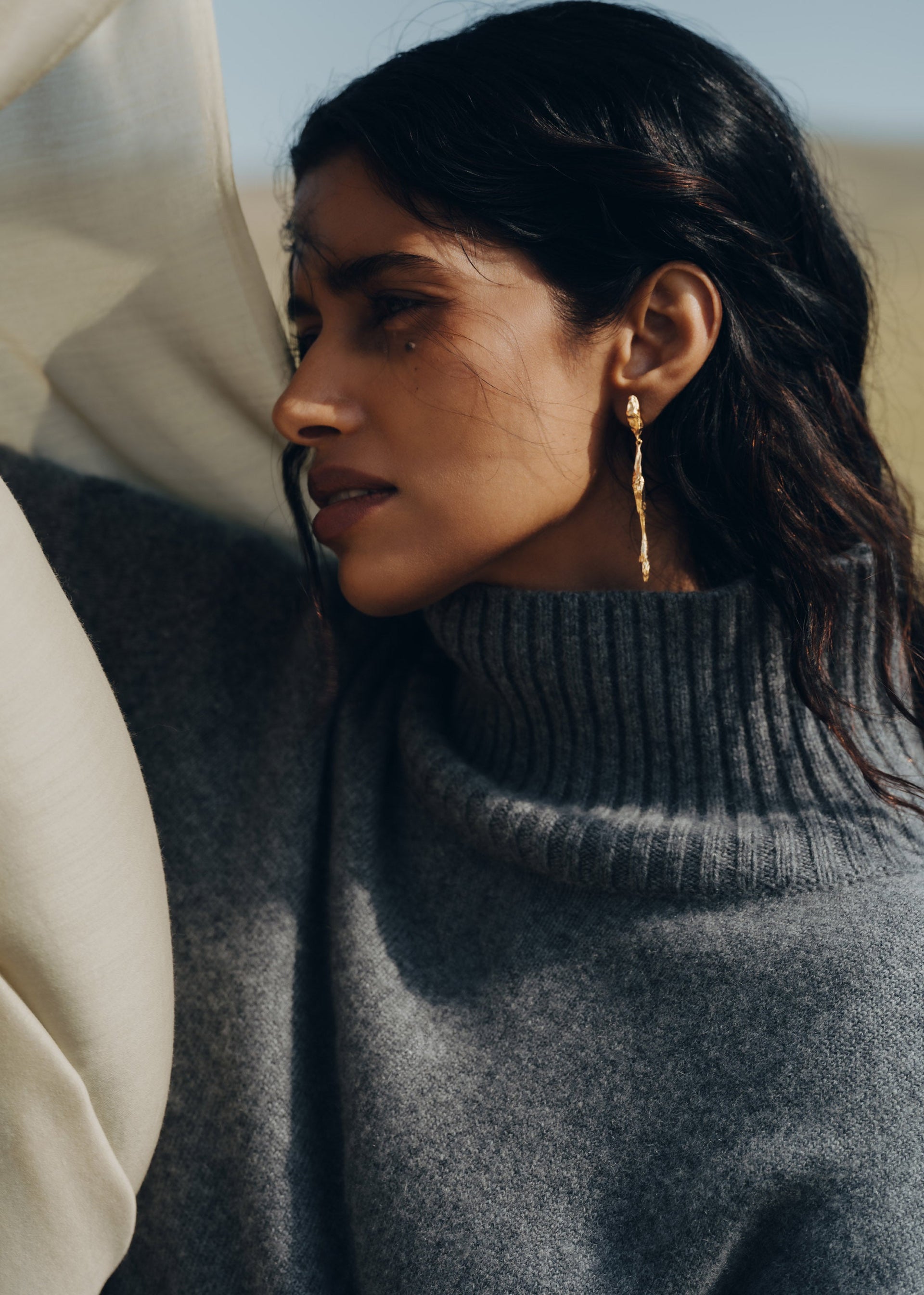 Orecchini pendenti Eroz - Placcata Oro 24 Carati