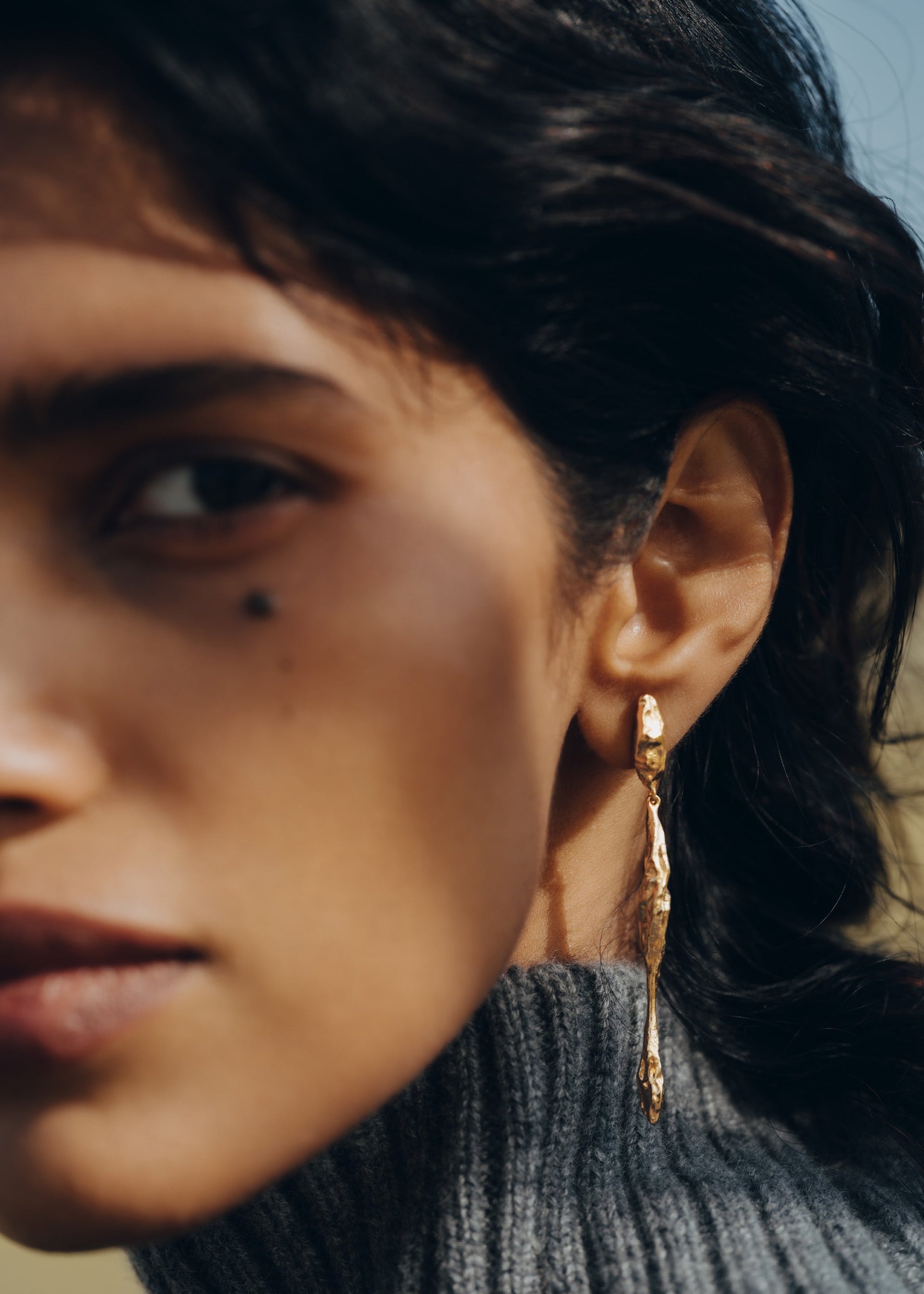 Orecchini pendenti Eroz - Placcata Oro 24 Carati