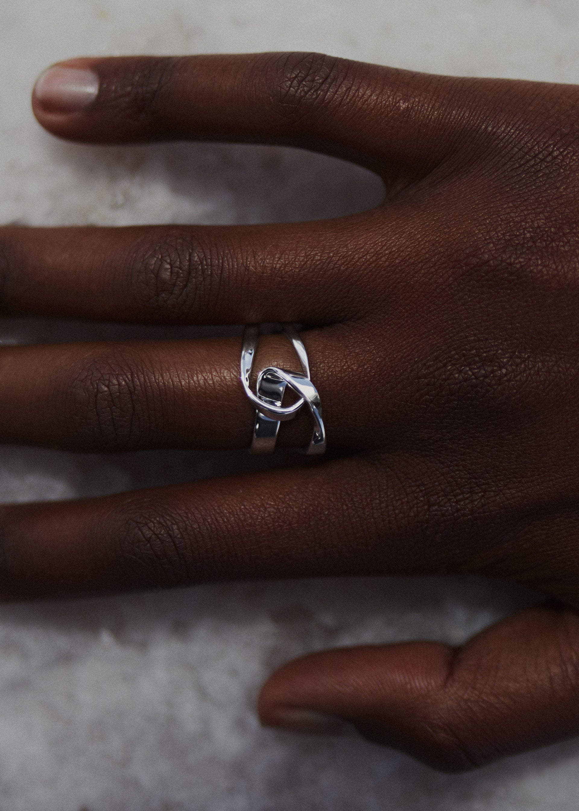 Anello Éole - argentata in ottone rodiato