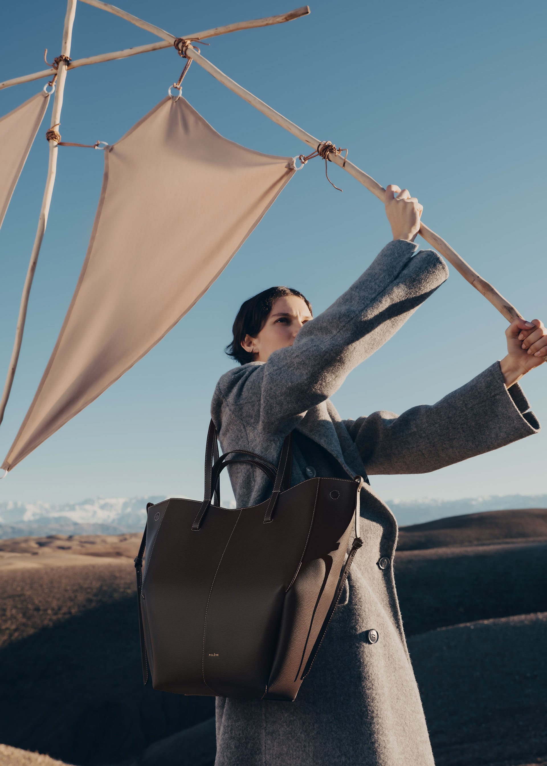 Cyme Tote - Ebano Granulata