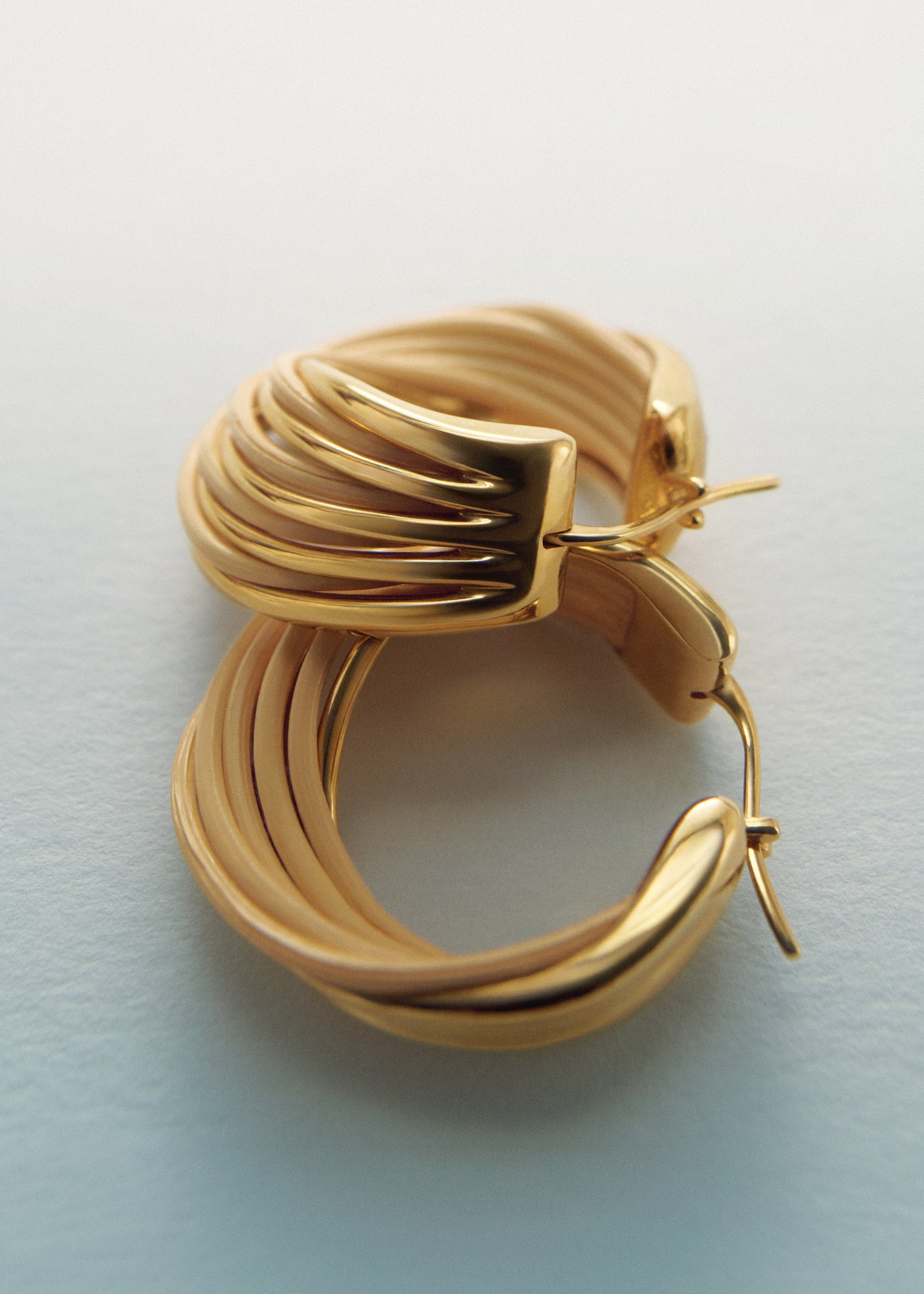 Orecchini creoli Rozo - Rattan