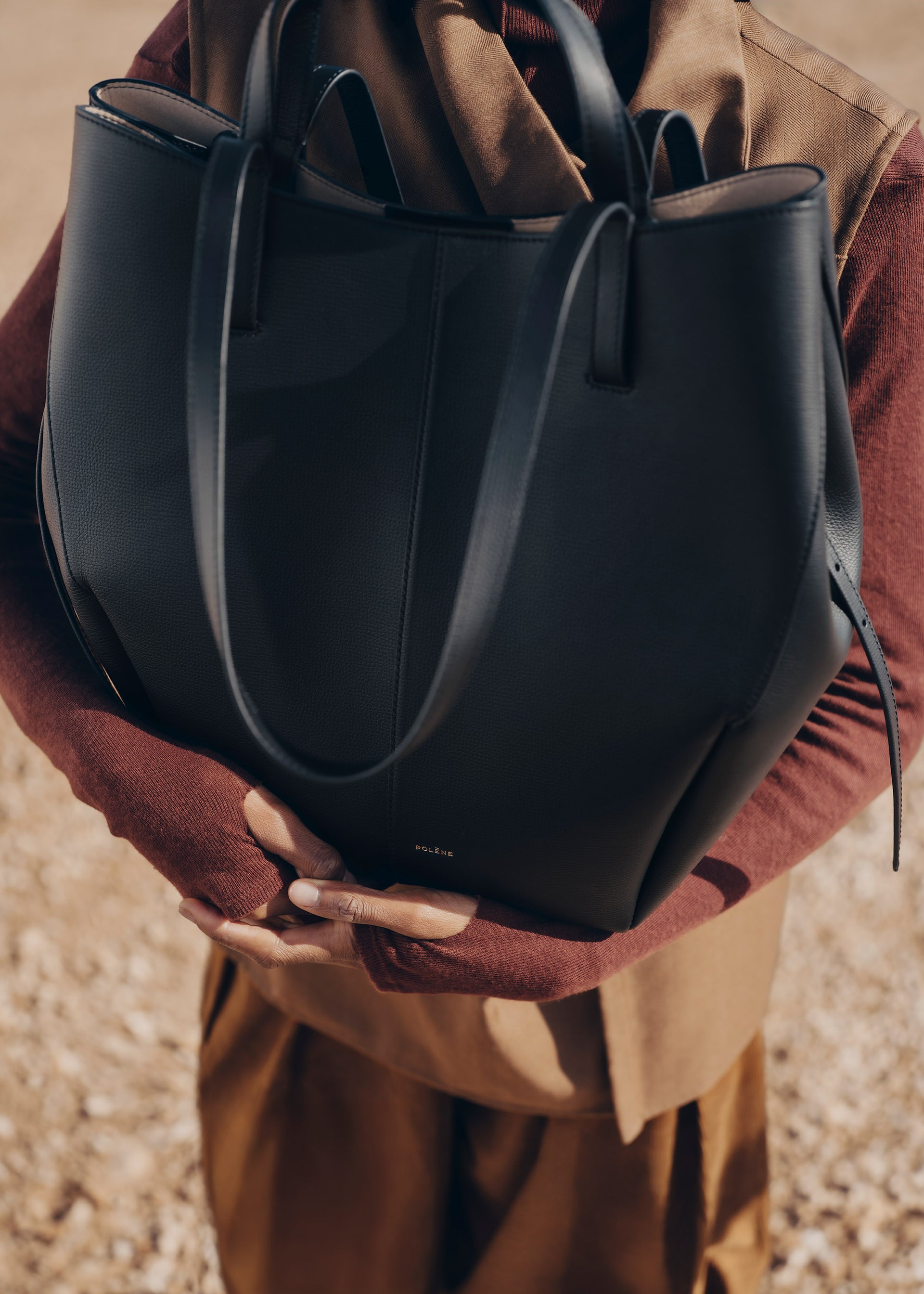 Cyme Tote - Nero Granulata