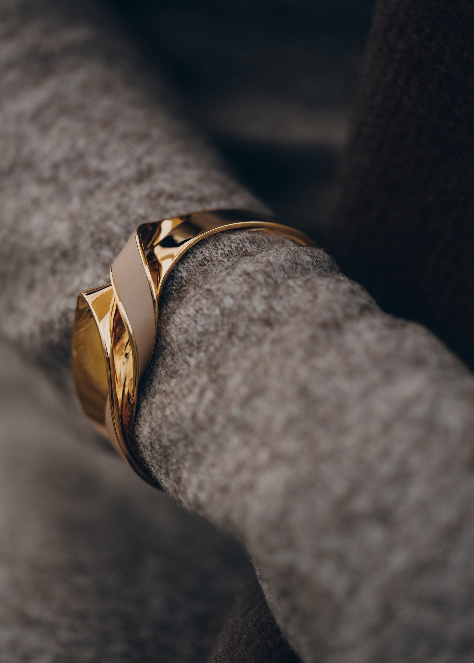 Bracciale aperto Éole - Pelle Talpa