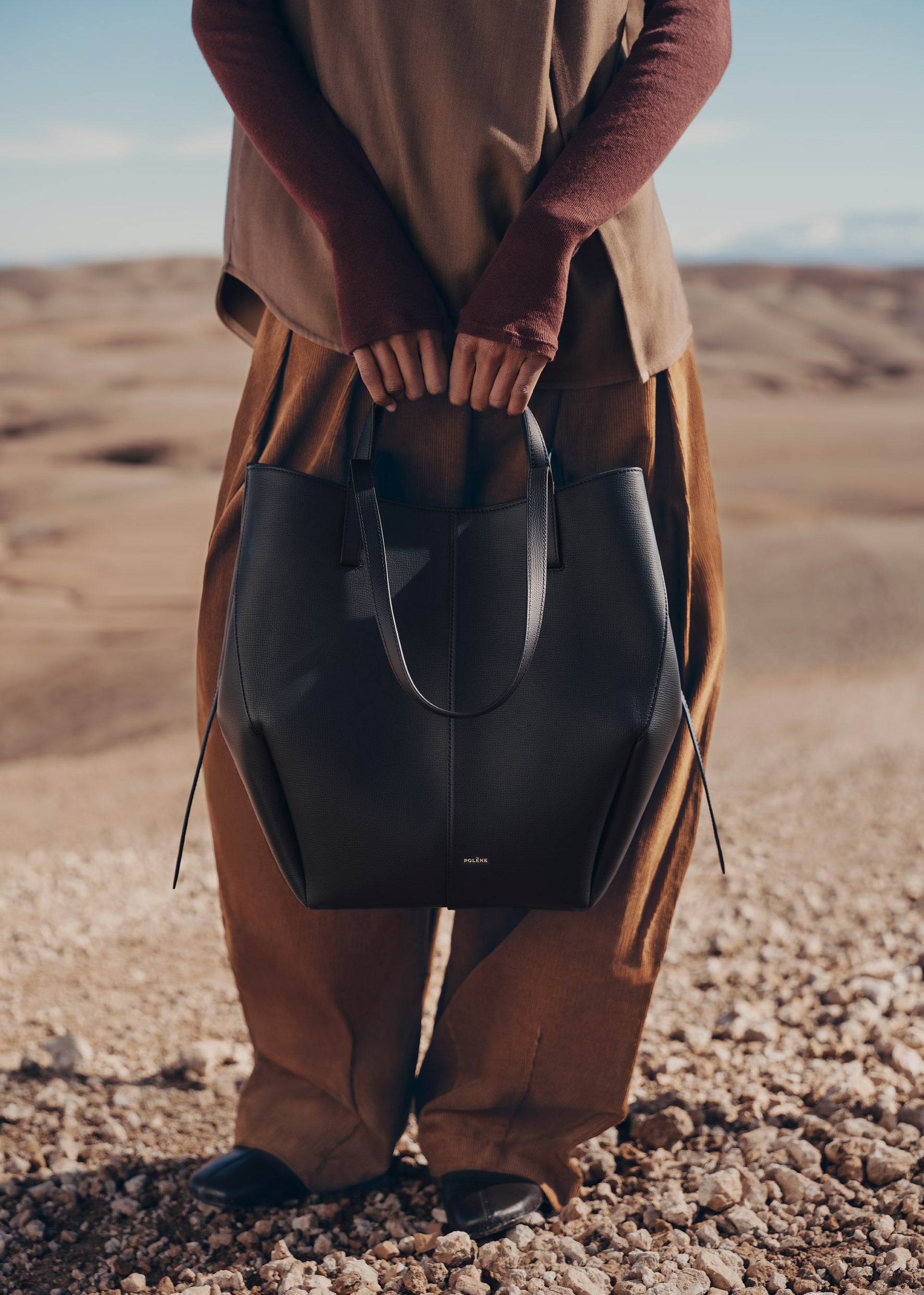 Cyme Tote - Nero Granulata