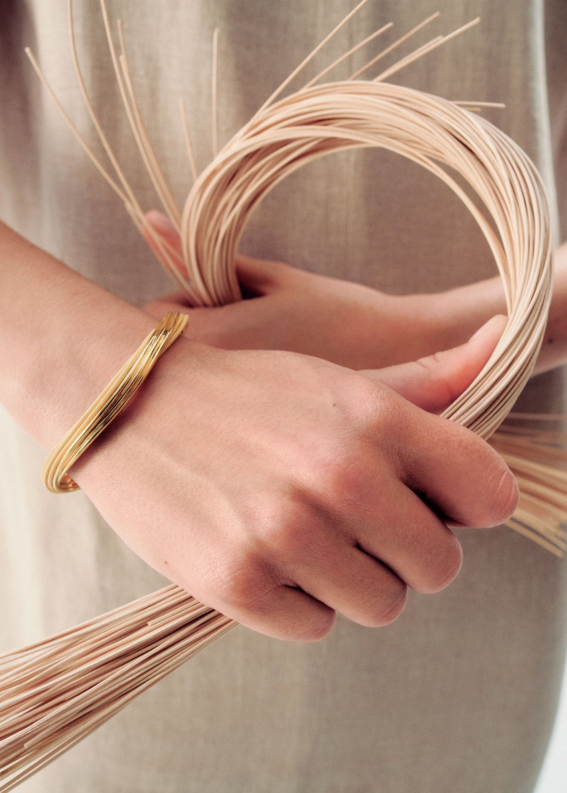 Bracciale a cerchio Rozo - Rattan