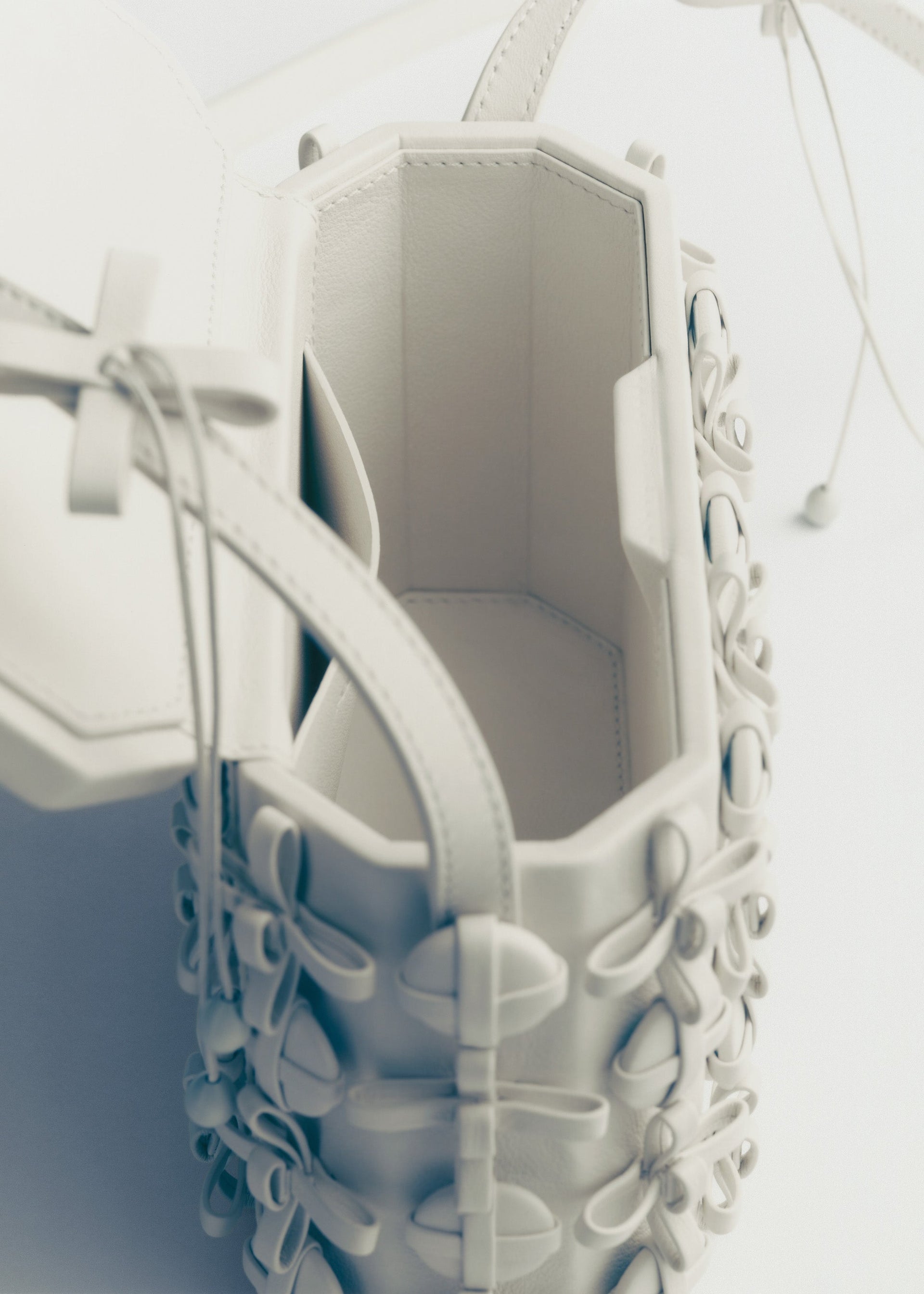 Button Bow Box - Porcellana