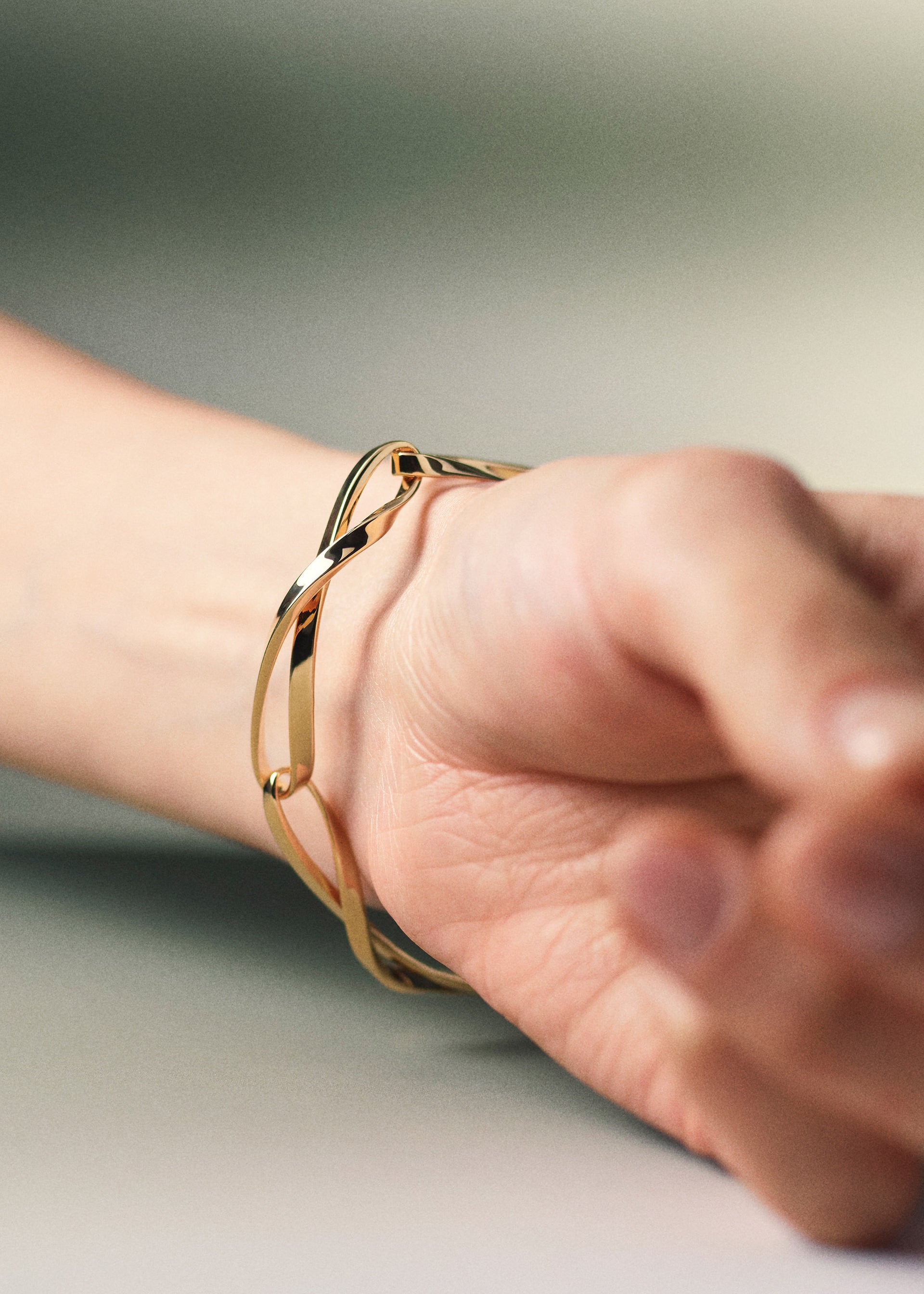 Bracciale a catena Éole - Placcata oro 24 carati