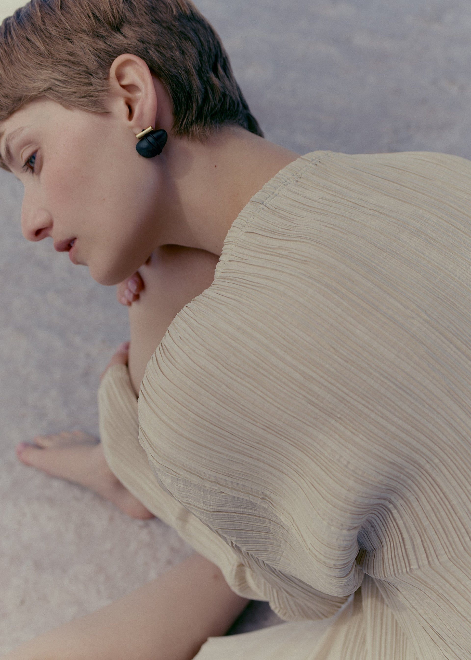 Orecchini a lobo Téré - Marmo Nero