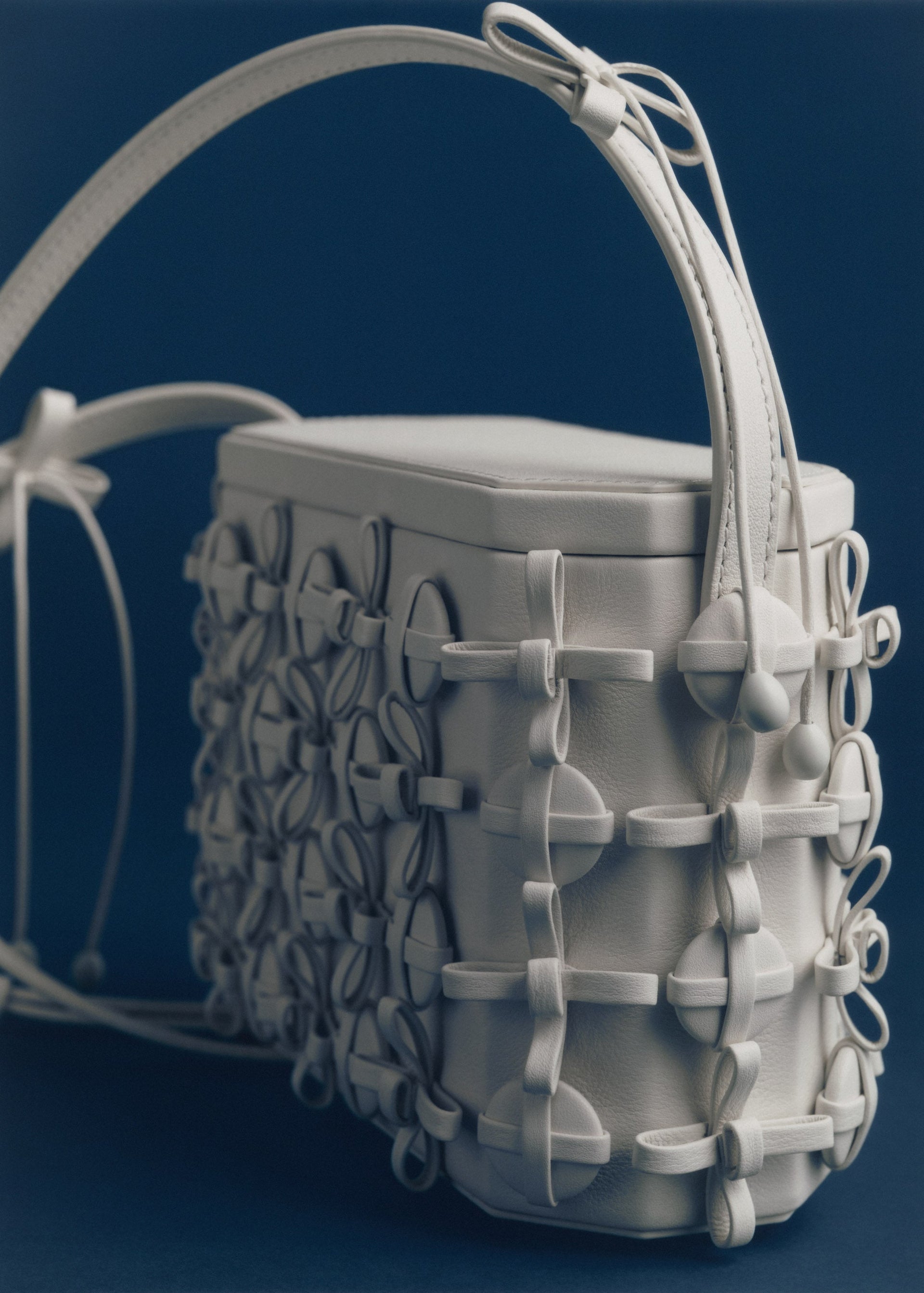 Button Bow Box - Porcellana