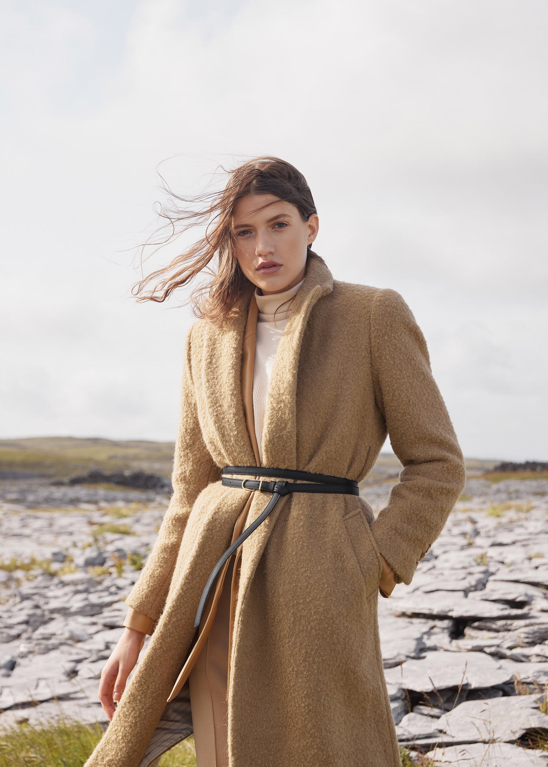 Cintura Fine Umi - Nero Granulata