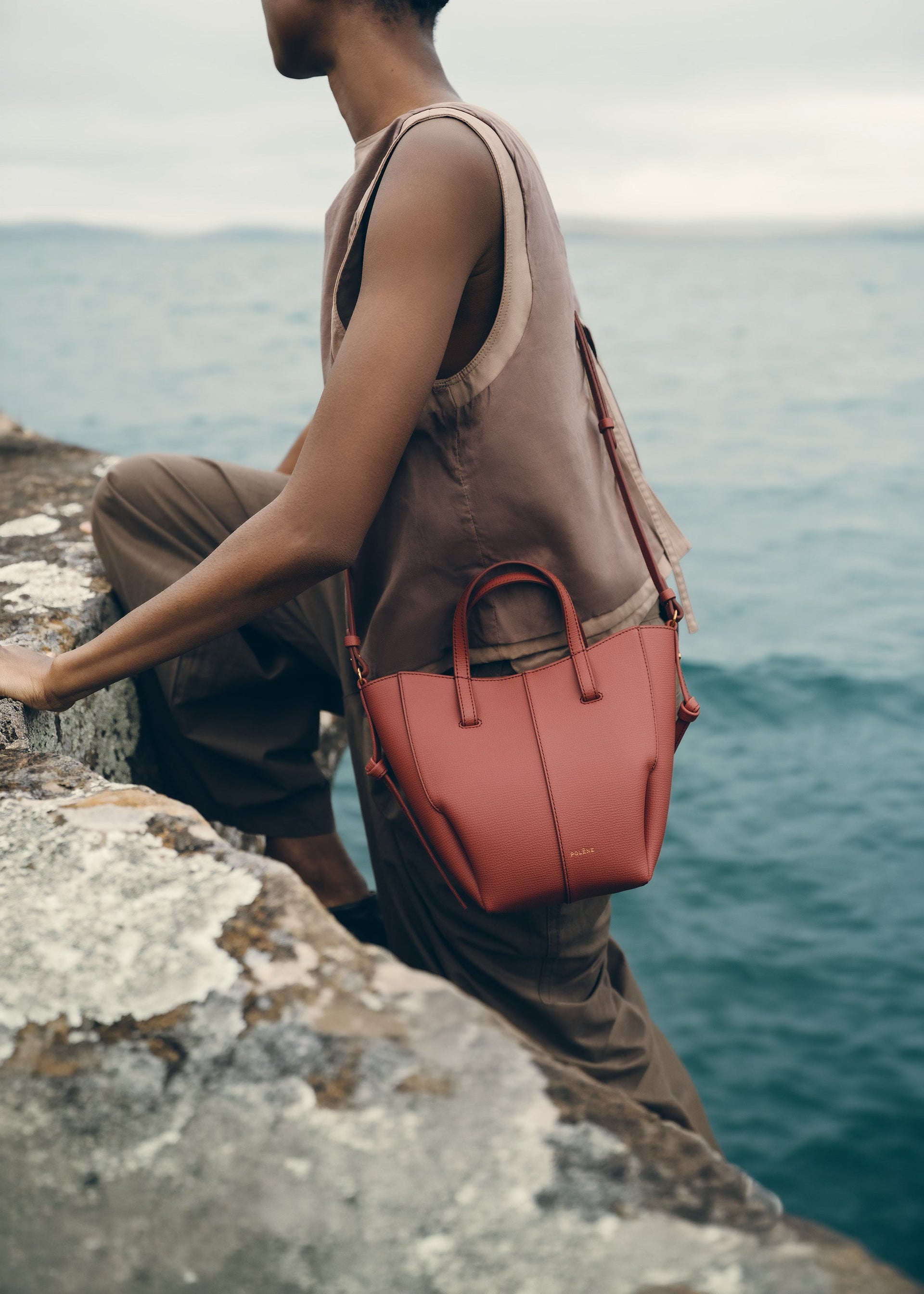 Cyme Tote Nano - Terracotta Granulada
