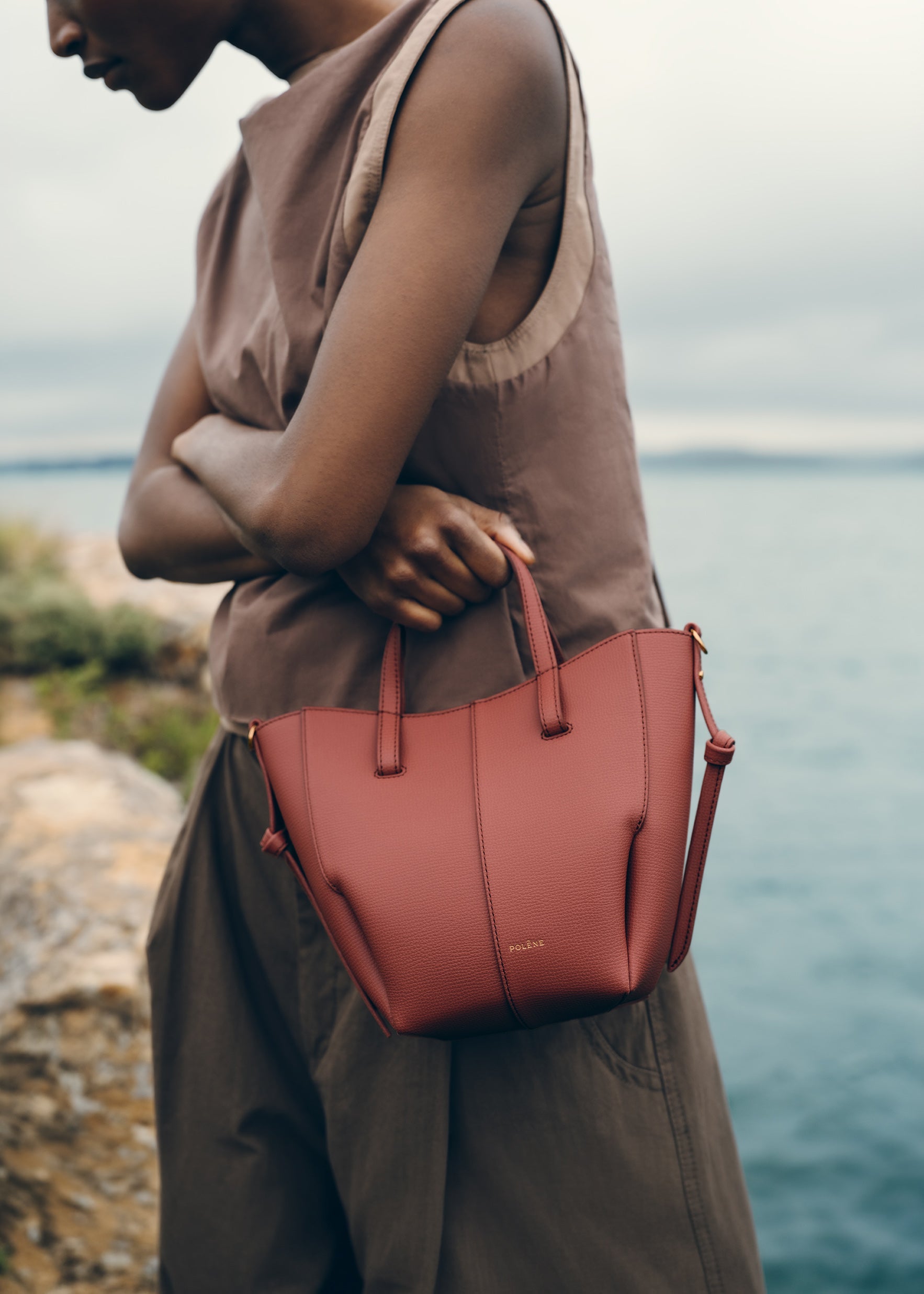Cyme Tote Nano - Terracotta Granulada