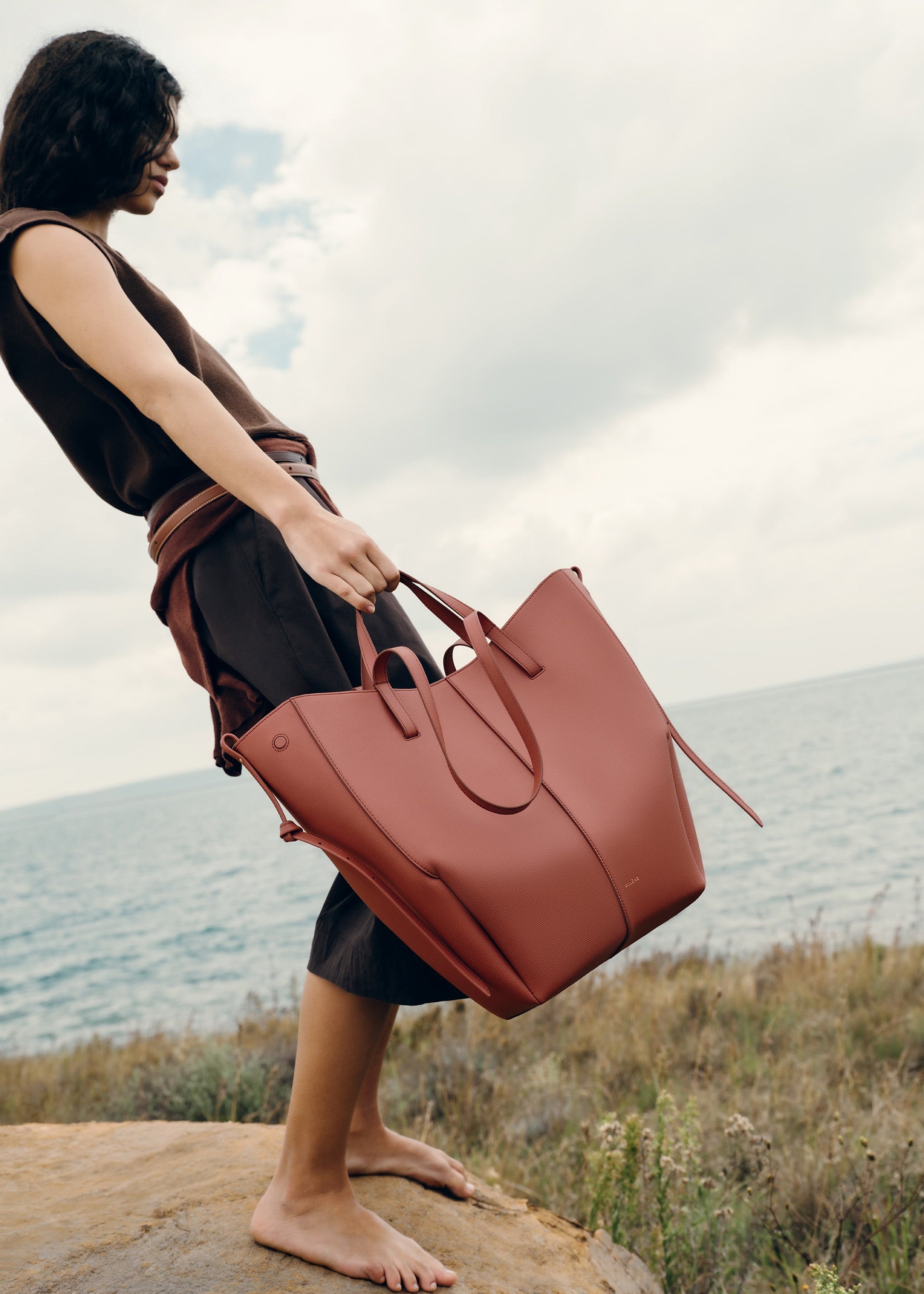 Cyme Tote - Terracotta Granulada
