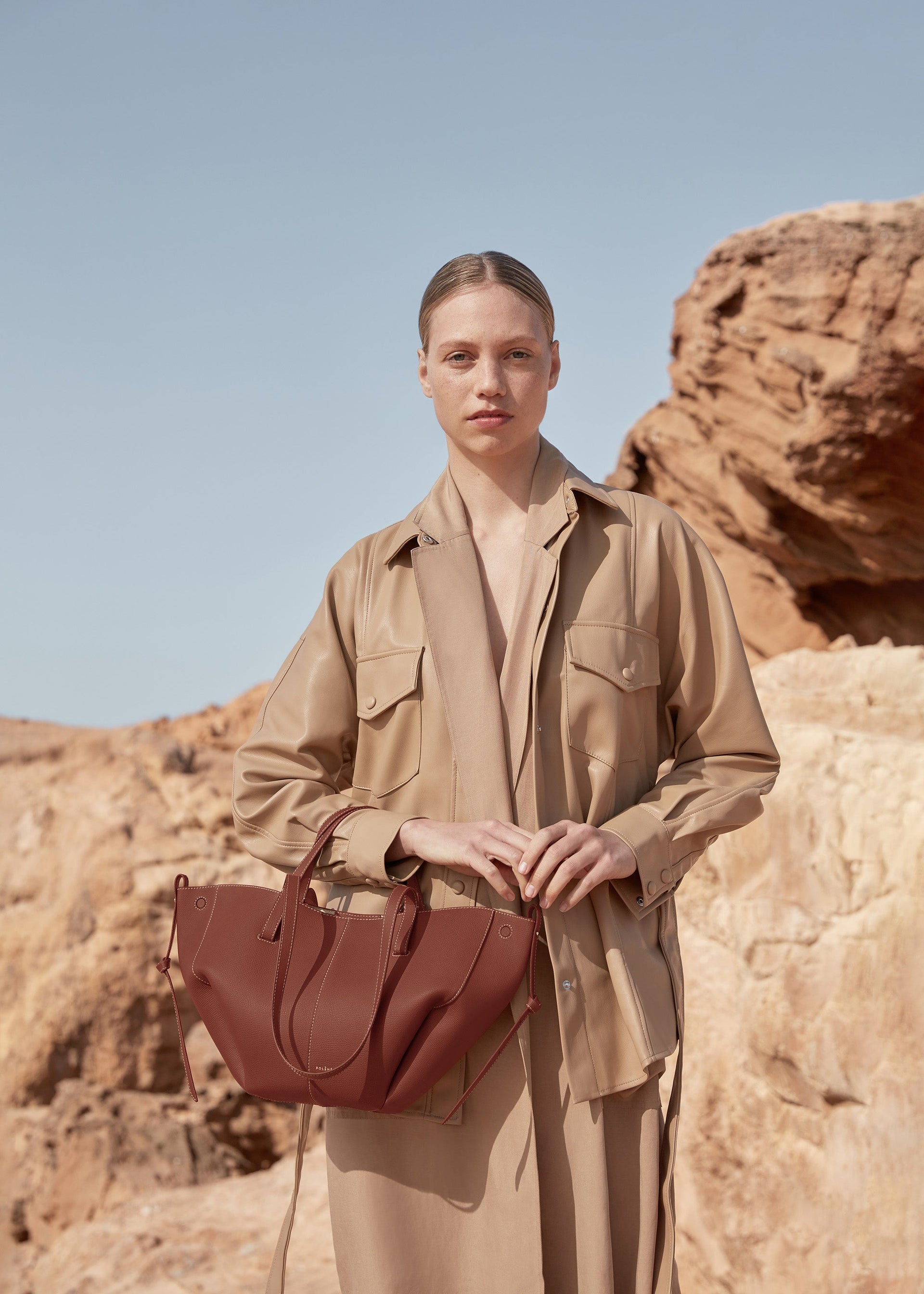 Cyme Mini - Cognac Granulata