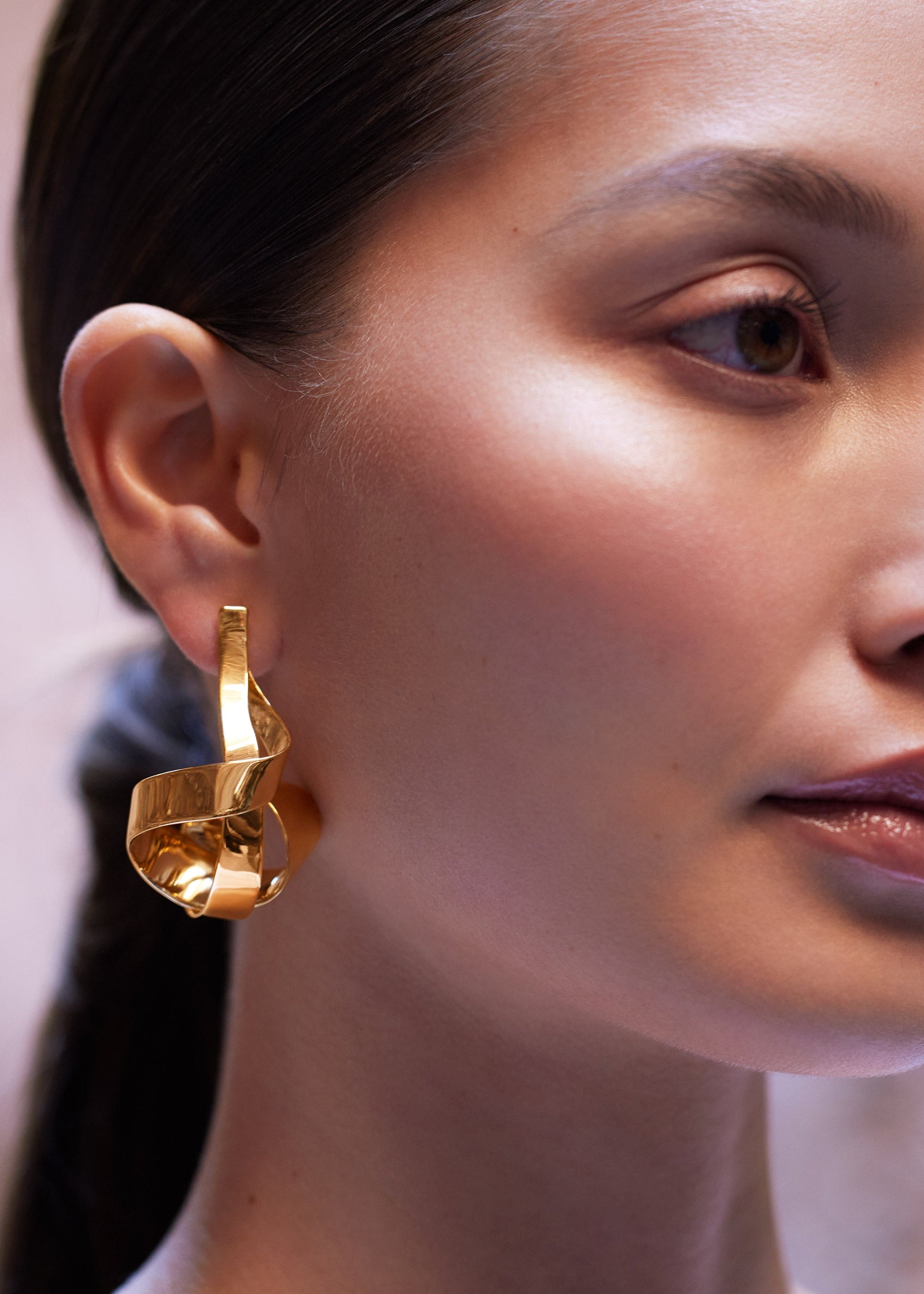 Orecchini a Spirale Éole - Placcata Oro 24 Carati