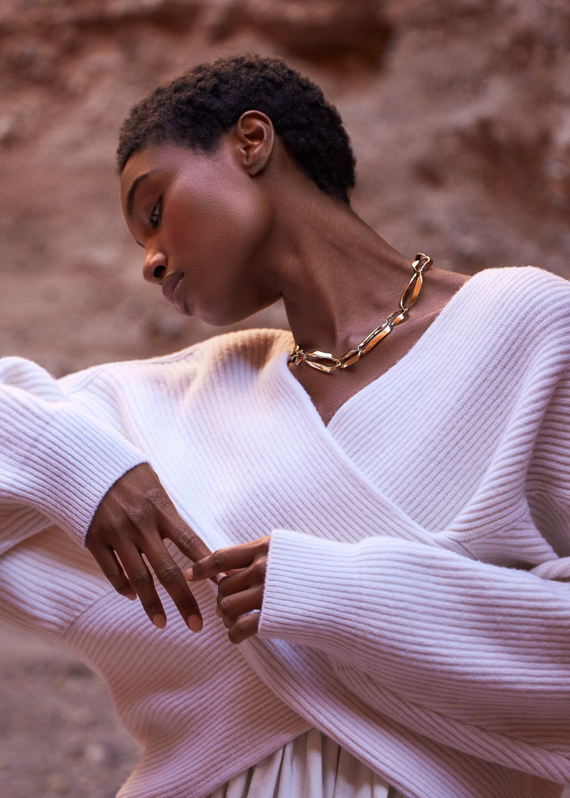 Catena Éole​ - placcata oro 24 carati