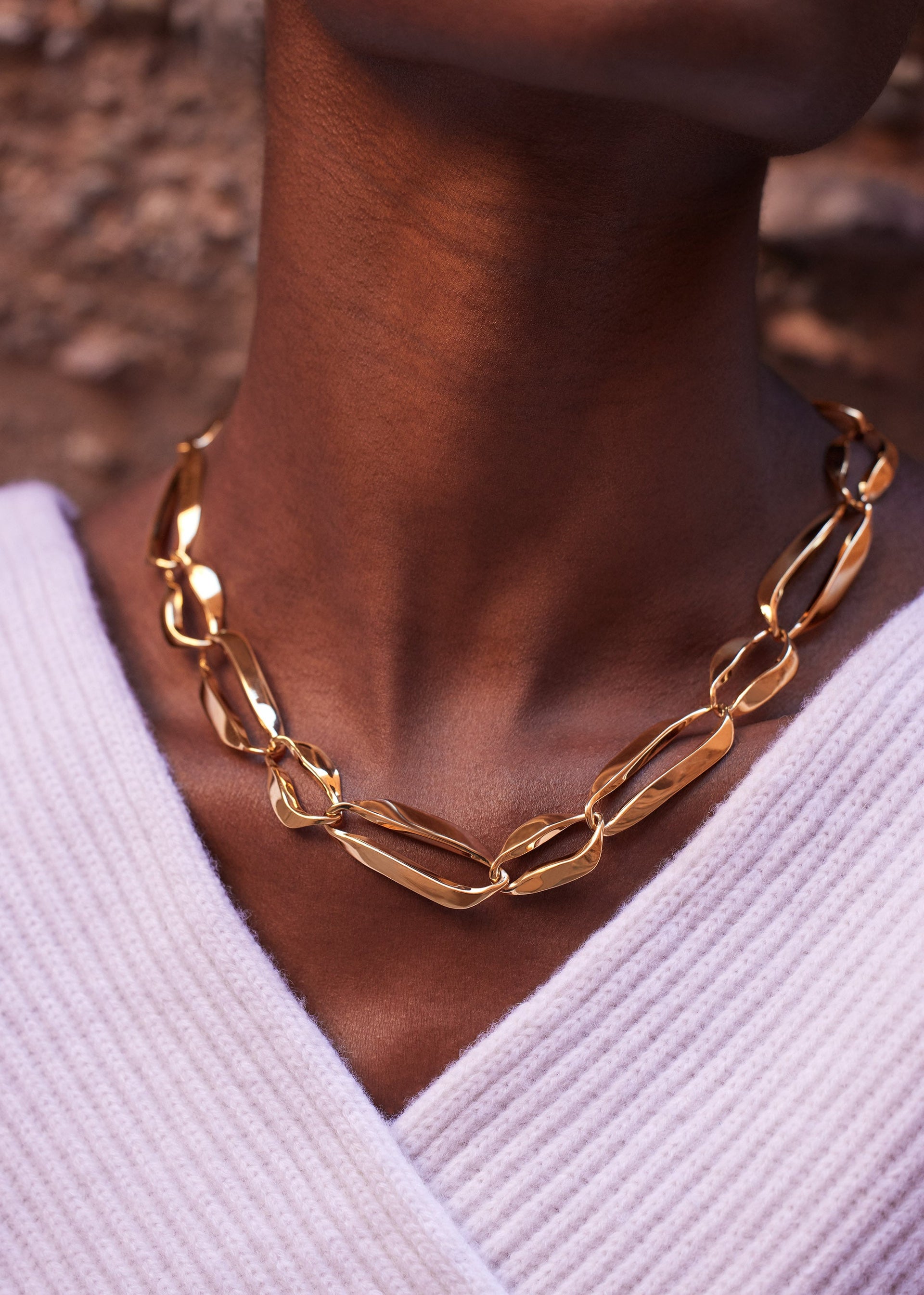 Catena Éole​ - placcata oro 24 carati