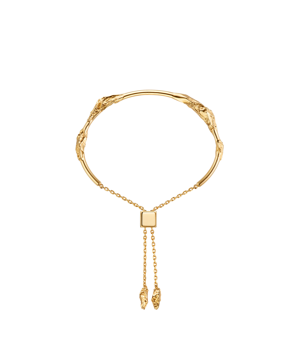 Bracciale a cerchio Eroz - placcata oro 24 carati